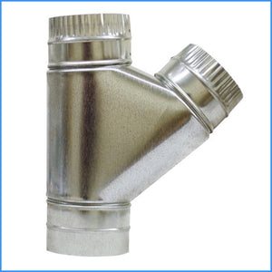 Snappy Wye Joint Metal Vent Pipe - 4" Metal